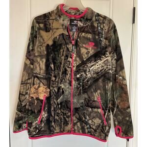 Mossy Oak Camo w/Zip Pockets Pink Piping L(12-14)